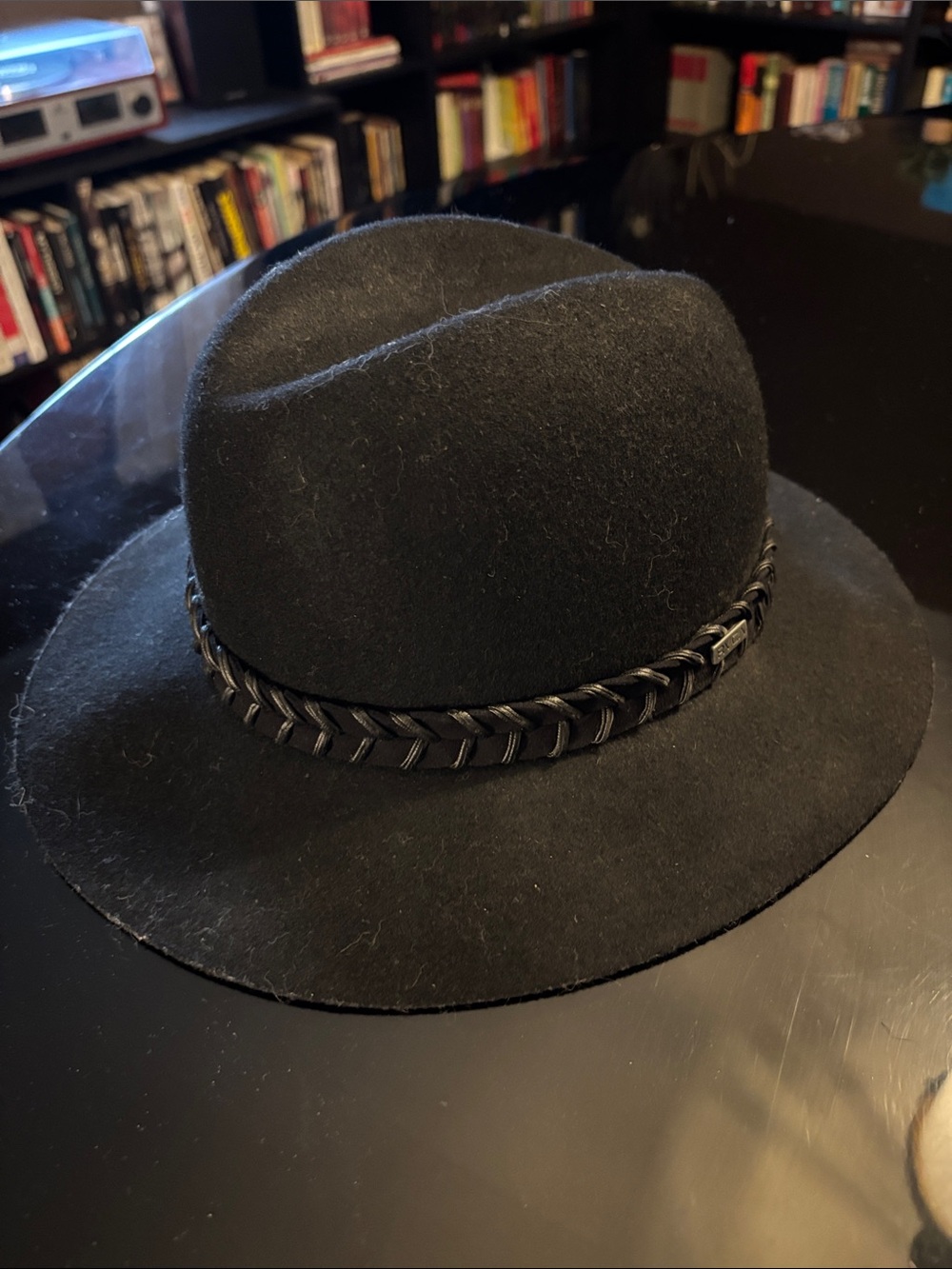 RVCA Black Wool Felt Hat